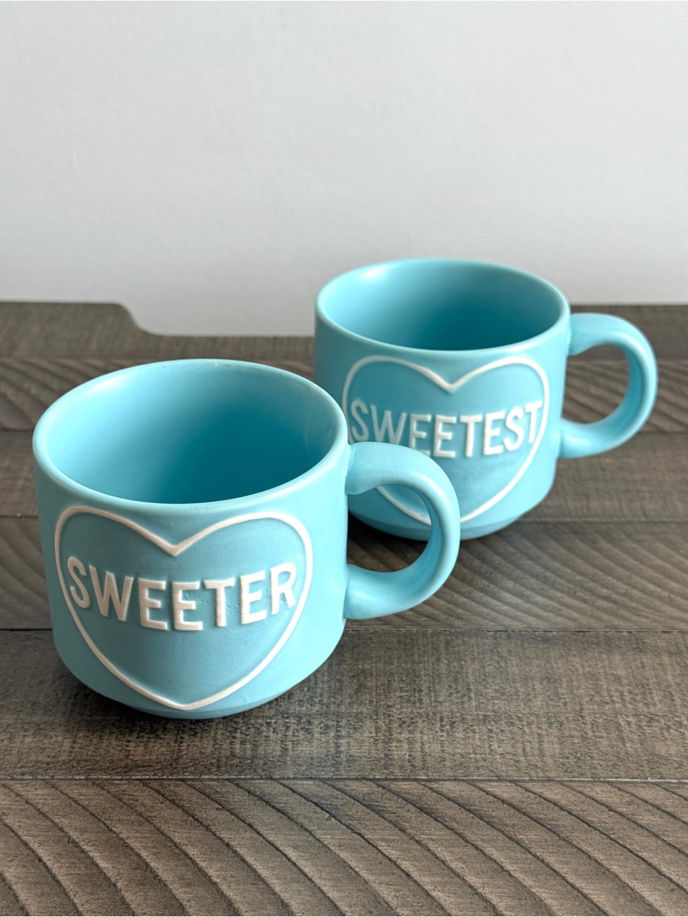 Season Of Love Hot or Cool Stackable Mug 2 Piece Light Blue - His & Her Mug Set